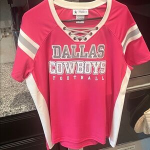 NFL Dallas Cowboys Pink Lace-Up Jersey